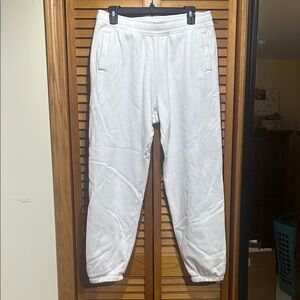 Calvin Klein Sweatpants Joggers White Medium
